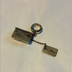 Vintage Fossil Silver Love Letter Charm